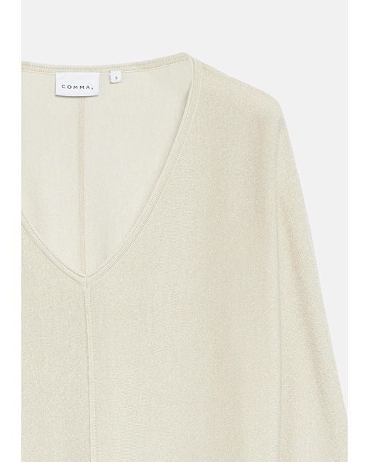 Comma, White Strickpullover