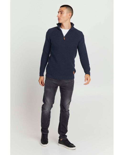Solid Pullover Xenox in Blue für Herren