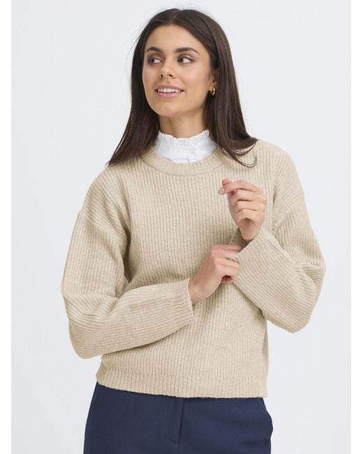 Oxmo White Strickpullover