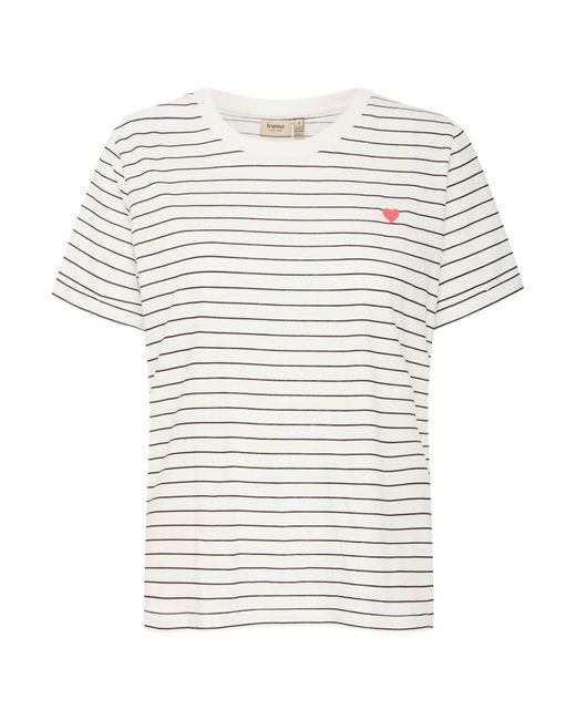 Fransa White T-Shirt 'Framora'