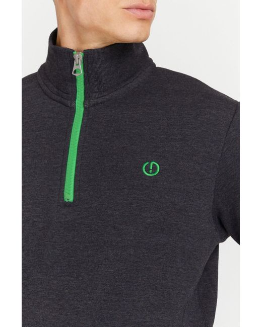 Solid Sweatshirt in Blue für Herren