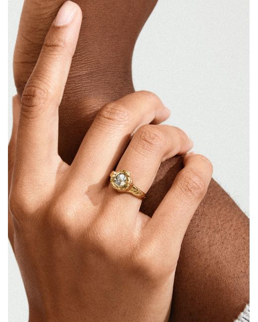 Pilgrim Ring Callum in Metallic für Herren