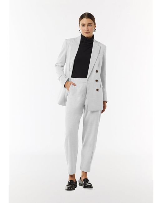 Comma, White Blazer