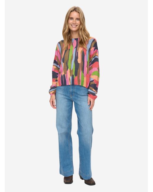 Numph Multicolor Langarmpullover Nuamara Pullover