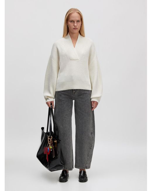 EDITED White Pullover Aus Wollmix Samia