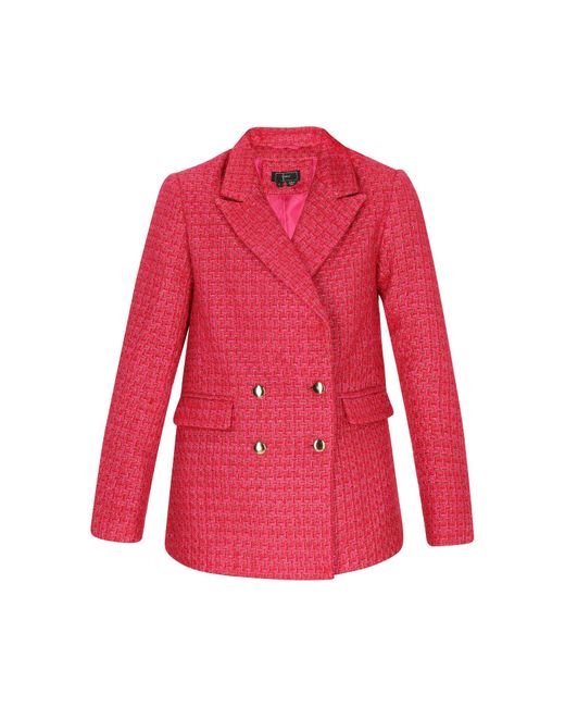 faina Red Blazer Fashion Look