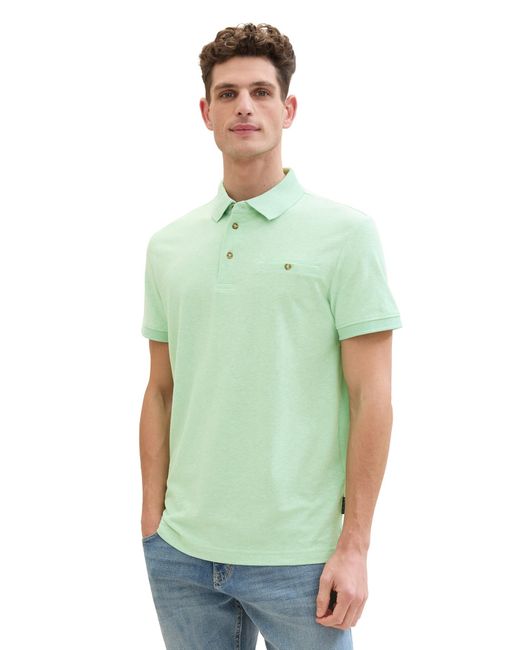 Tom Tailor Poloshirt 'grindle' in Green für Herren
