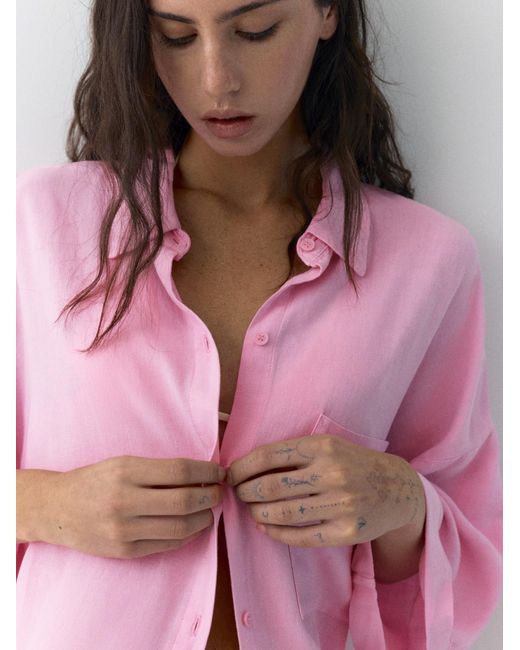 Pull&Bear Pink Bluse Pacific