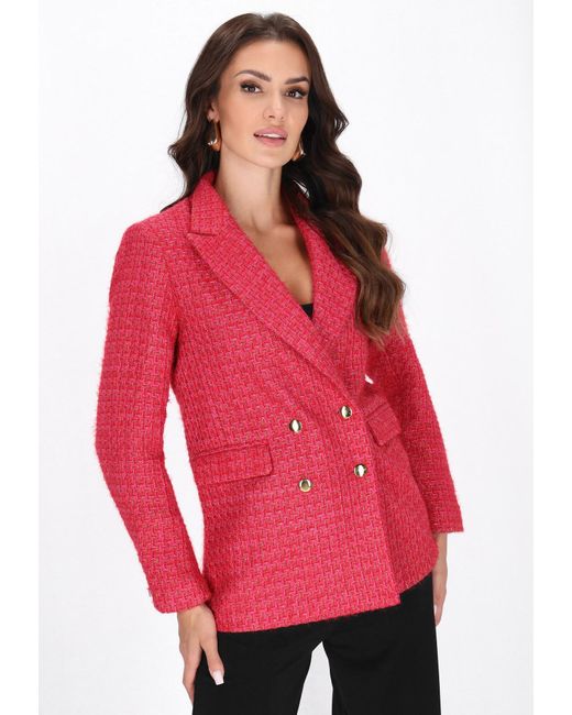 faina Red Blazer Fashion Look