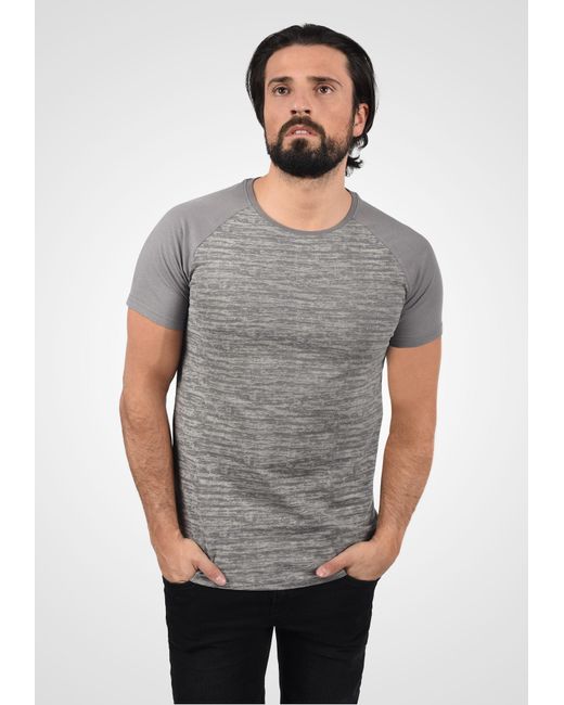 Solid Shirt Mevio in Gray für Herren