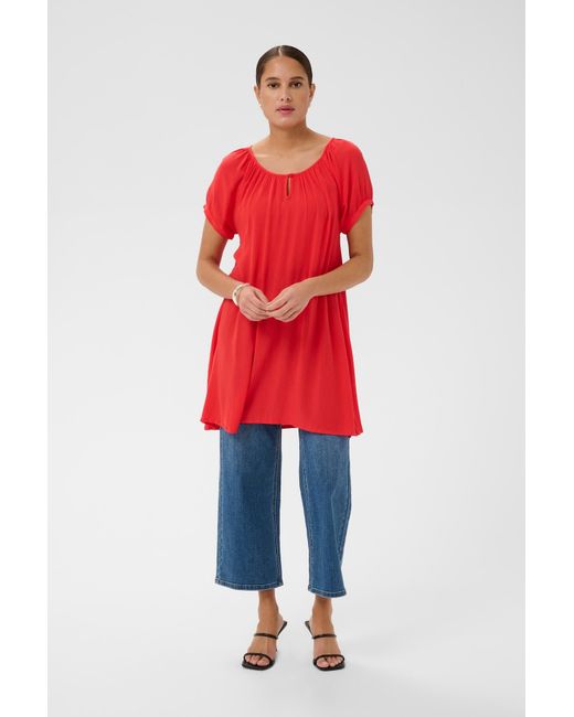 Kaffe Red Tunic