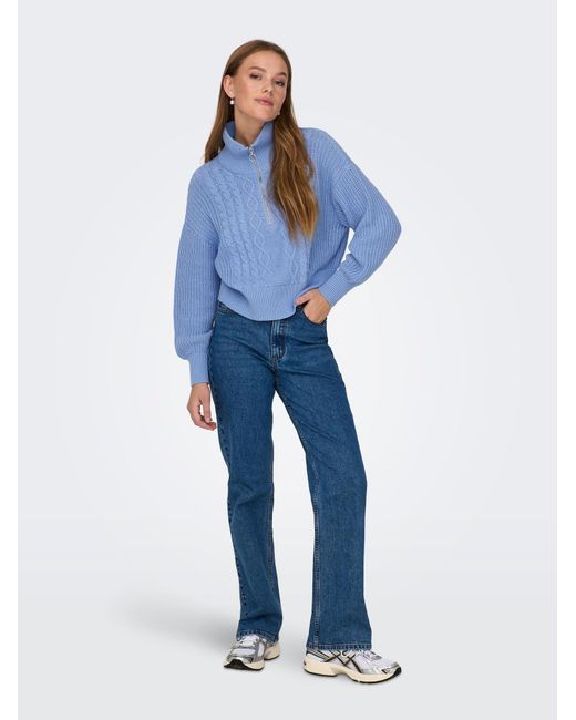 ONLY Blue Pullover 'doritta'