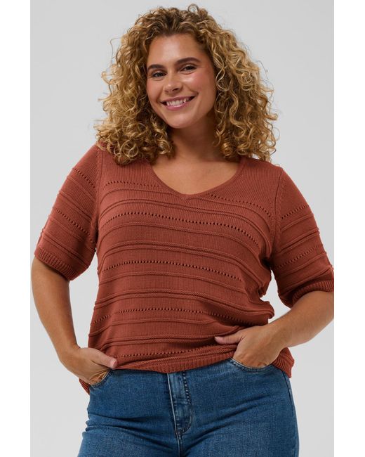 Kaffe Brown Pullover Kcmelia
