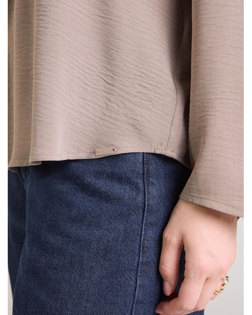 QS Brown Bluse