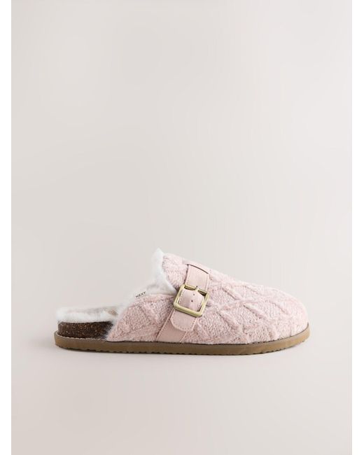 Next Pink Hausschuh