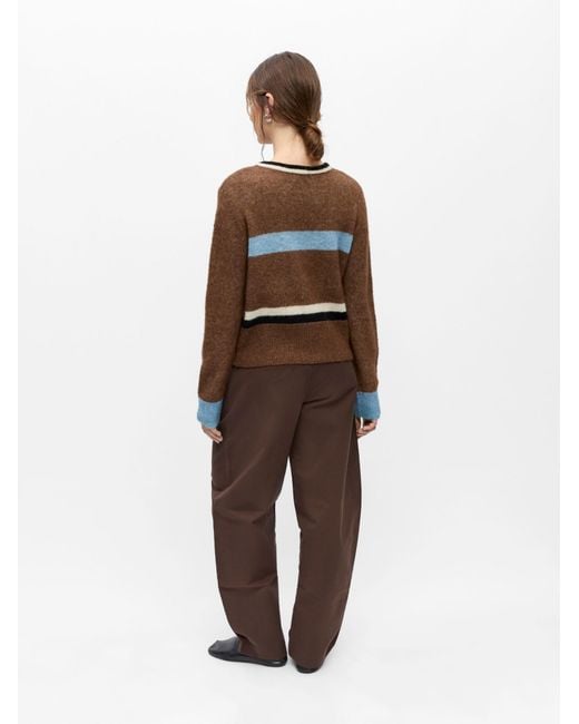 Object Brown Pullover Objaggie