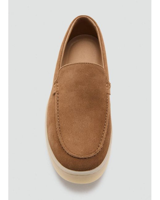 Mango Mokassin Easy in White für Herren