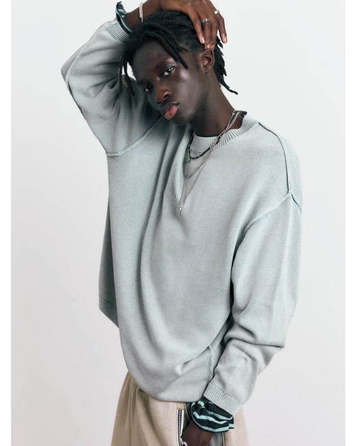 Pull&Bear Pullover Stwd in Gray für Herren