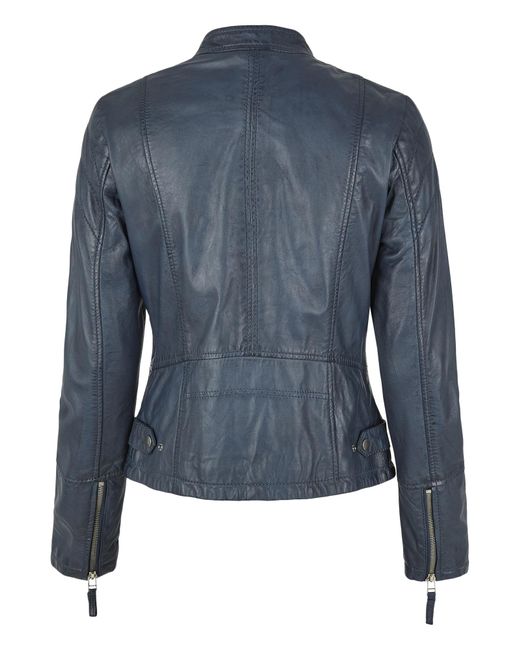 7eleven Blue Lederjacke Selinny