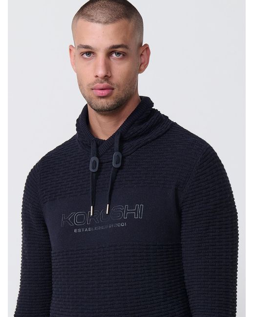 Koröshi Strickpullover in Blue für Herren