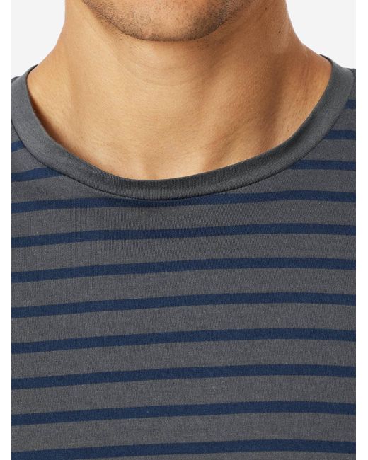 Schiesser Pyjama Lang Casual Essentials in Blue für Herren