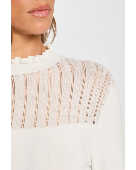 Morgan White Pullover Snowi