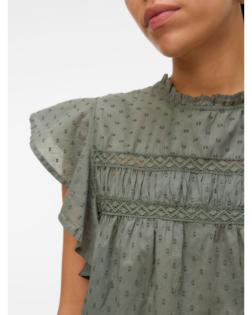 Vero Moda Green Bluse 'Vmtrine'