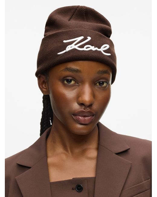 Karl Lagerfeld Brown Mütze