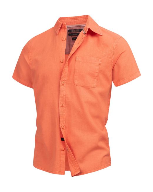 INDICODE Hemd in Orange für Herren