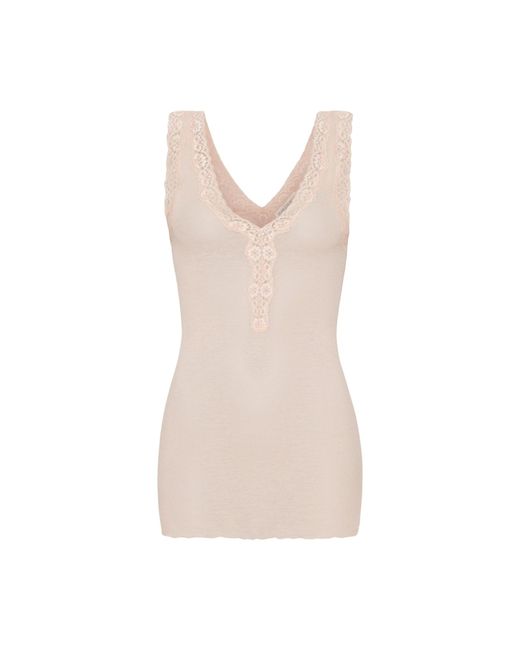 Seamless Basic White Top Lacey