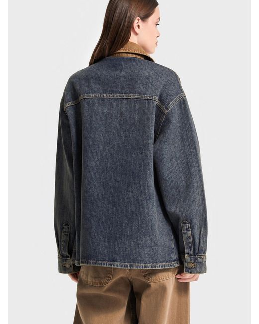 its basic Blue Its Basic Übergangsjacke Oversized Denim Jacket