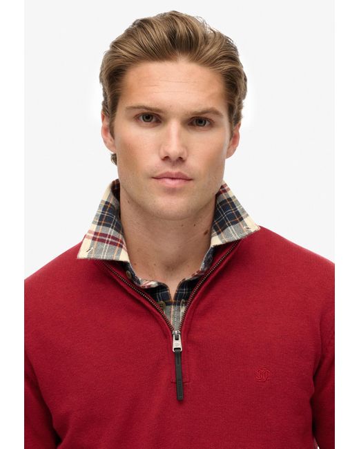 Superdry & Co Pullover Essentials in Red für Herren