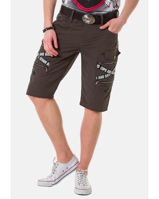 Cipo & Baxx Shorts in Gray für Herren