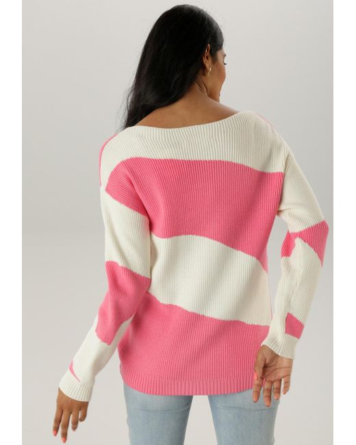 Aniston SELECTED Pink Pullover
