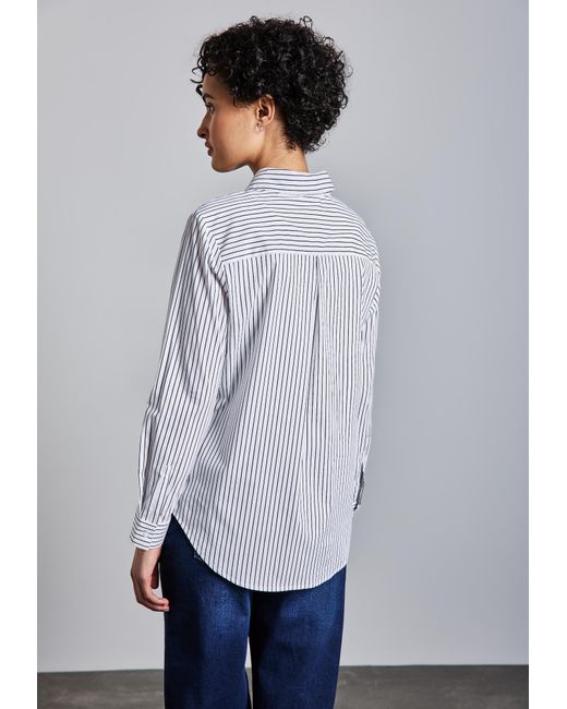 Street One White Gestreifte Business Bluse
