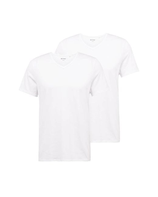 Mustang T-shirt 'amado' in White für Herren