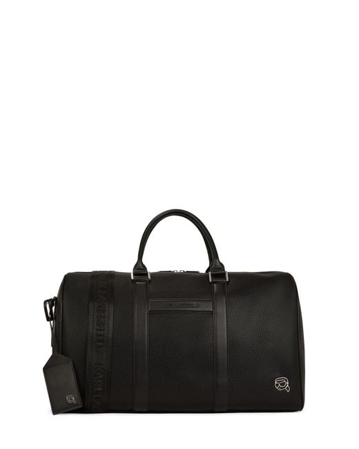 Karl Lagerfeld Black Weekender