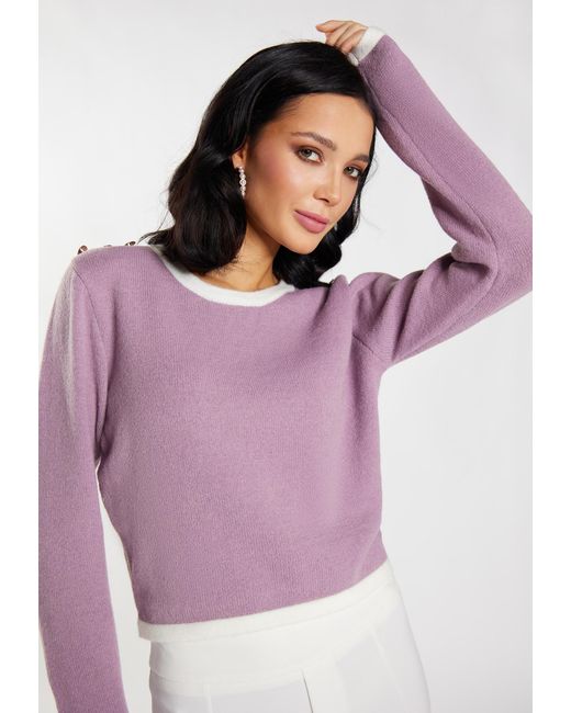 faina Purple Pullover