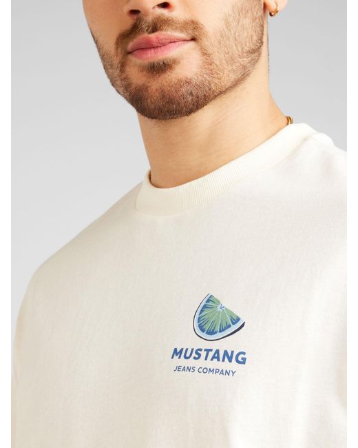 Mustang T-shirt in White für Herren
