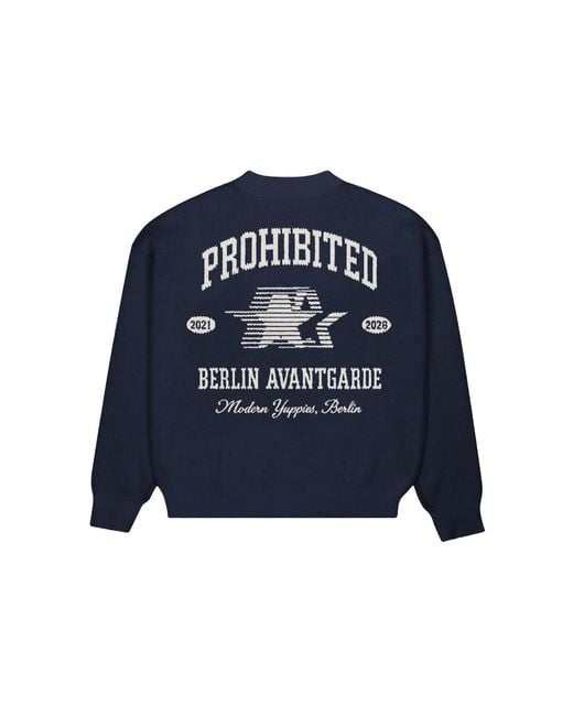 Prohibited Pullover Avantgarde in Blue für Herren