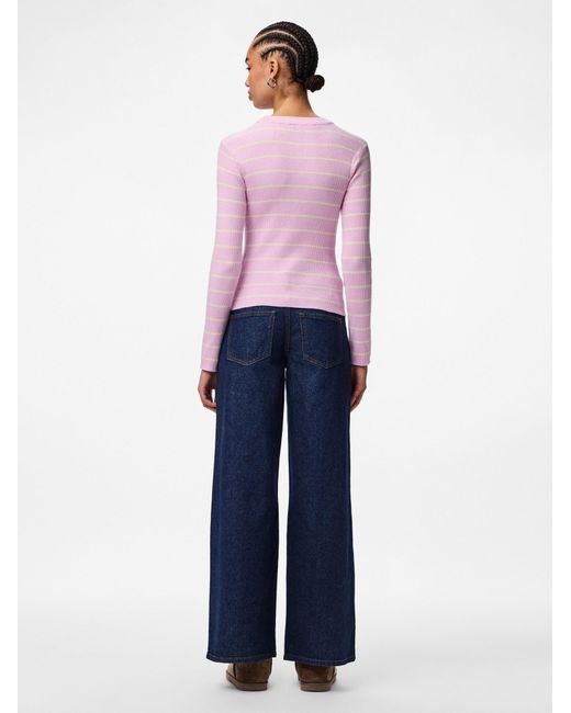 Pieces Pink Pullover