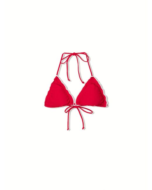 Bershka Red Bikinitop