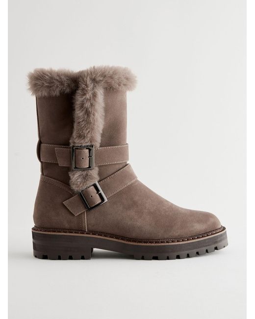 Next Brown Stiefelette