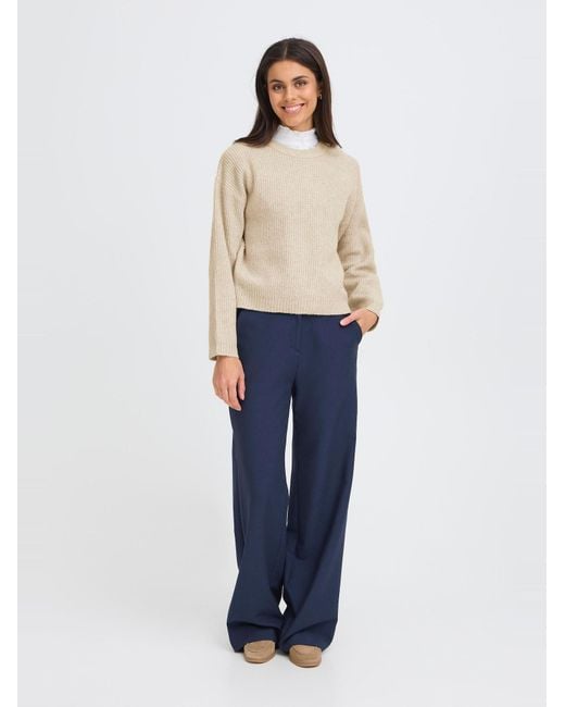 Oxmo White Strickpullover