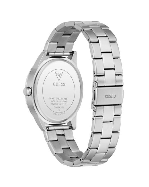 Guess Analoguhr Chip in Metallic für Herren