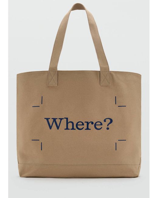 Mango Tasche in Natural für Herren