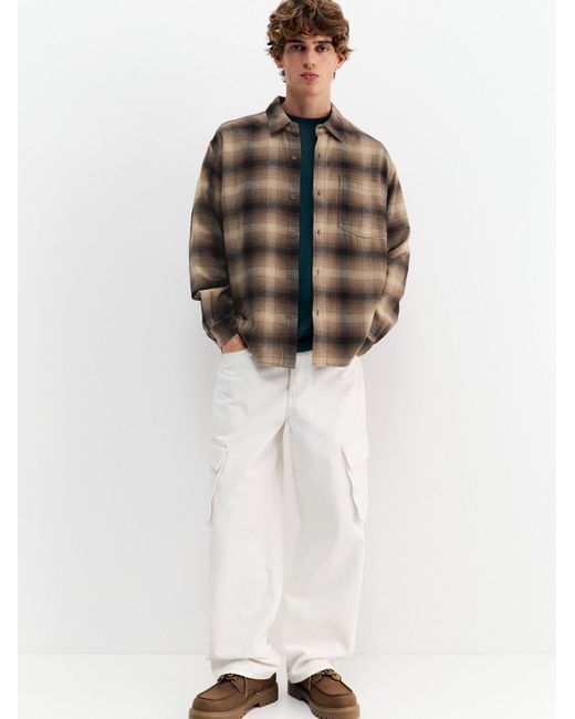 Pull&Bear Hemd in Brown für Herren
