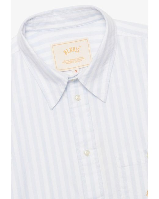 BLKVIS Hemd Script in White für Herren