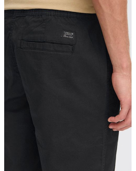 Solid Chinoshorts Sdkalka in Black für Herren