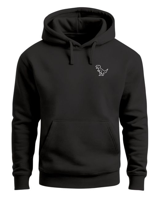 Neverless Sweatshirt Polygon T-Rex in Black für Herren